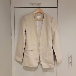 Club Monaco Cream Linen Blazer